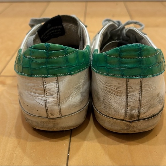 Golden Goose men's sneakers with green accent, size 43 (size 10 US). - Picture 6 of 6